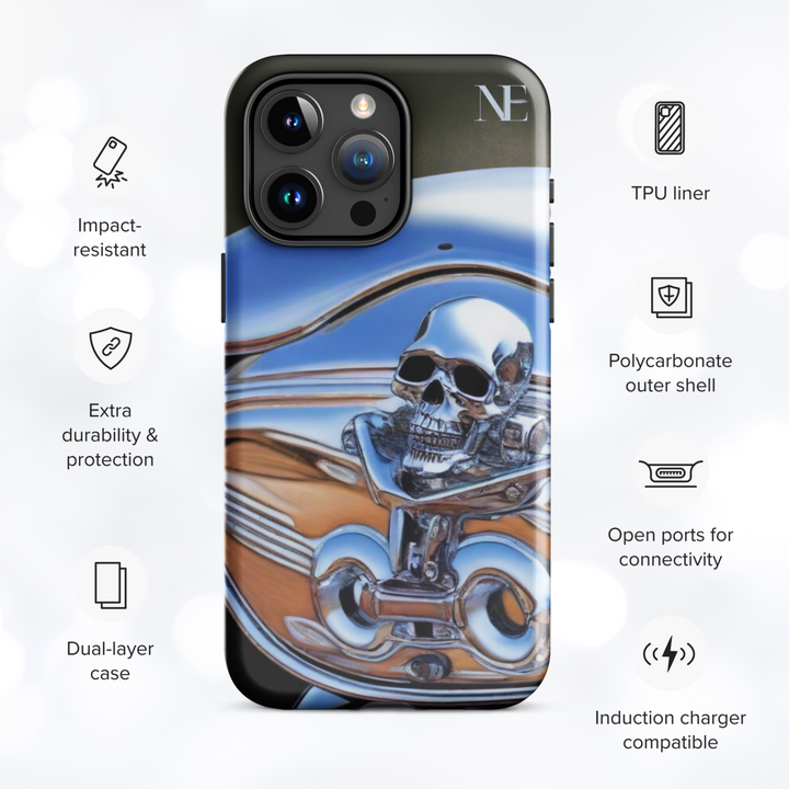 SKULL MOTORCYCLE Tough Case for iPhone®