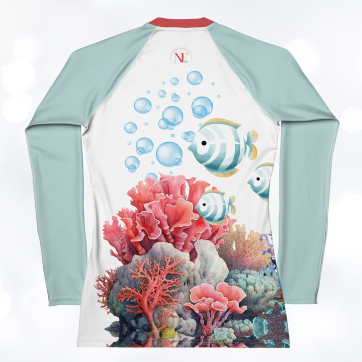 Ocean 'teal' Women's Rash Guard