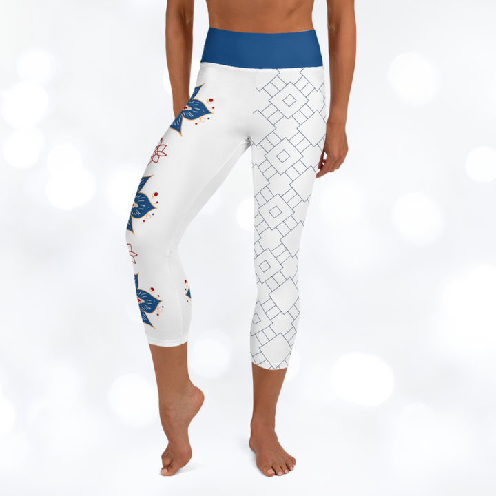 Oriental Yoga Capri Leggings