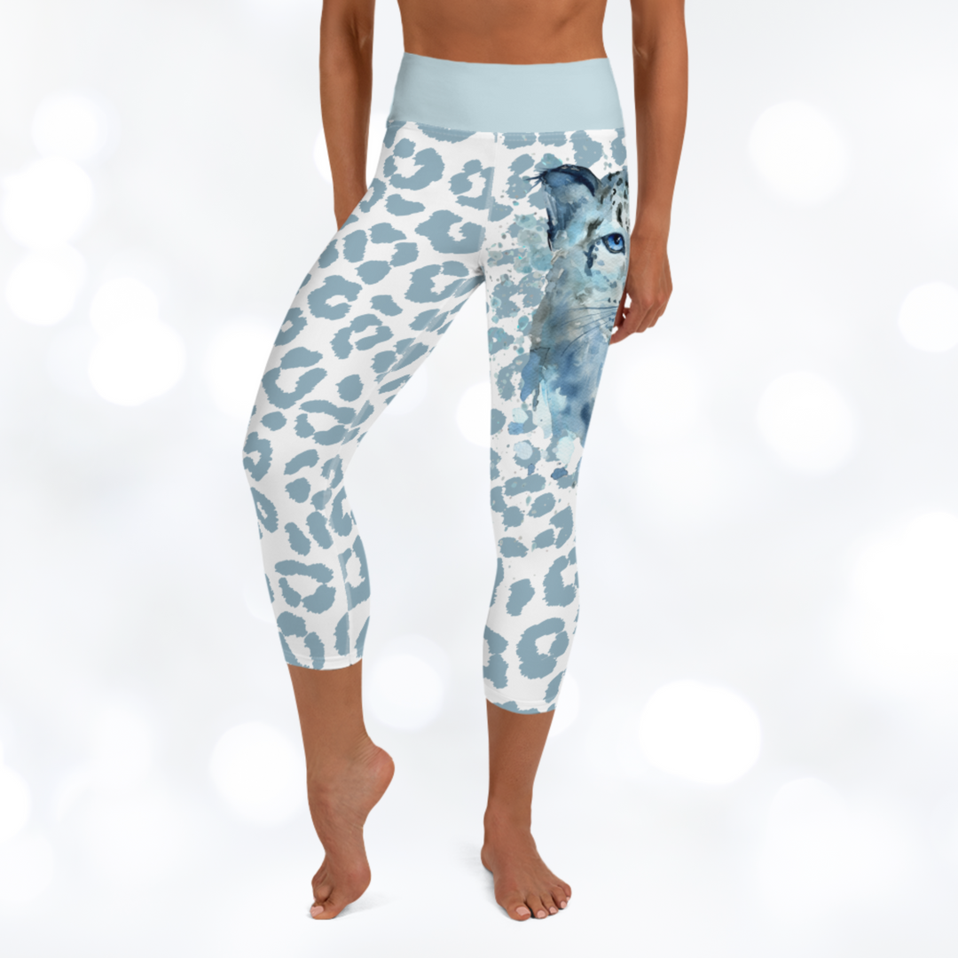 Leopard 'Zafari' Yoga Capri Leggings