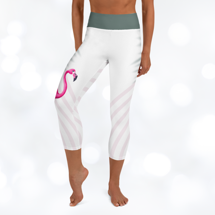 Flamingo Yoga Capri Leggings