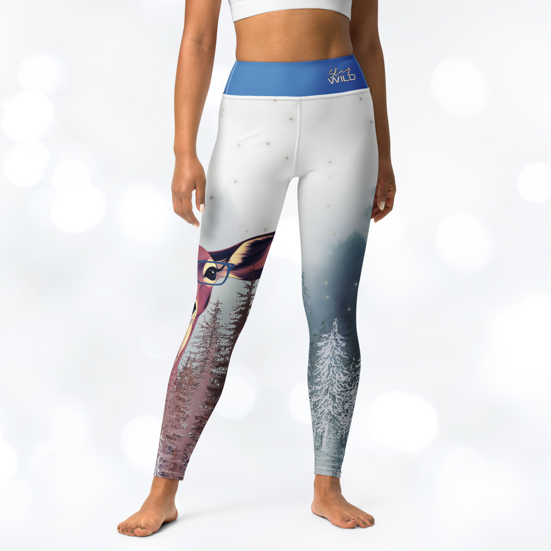 Deer 'Stay Wild' Yoga Leggings