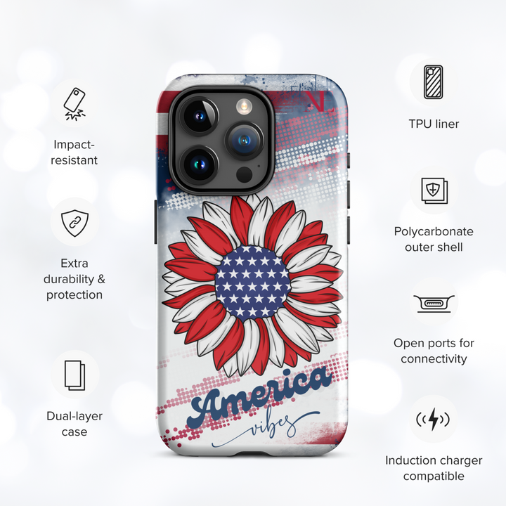 AMERICA VIBES Tough Case for iPhone®