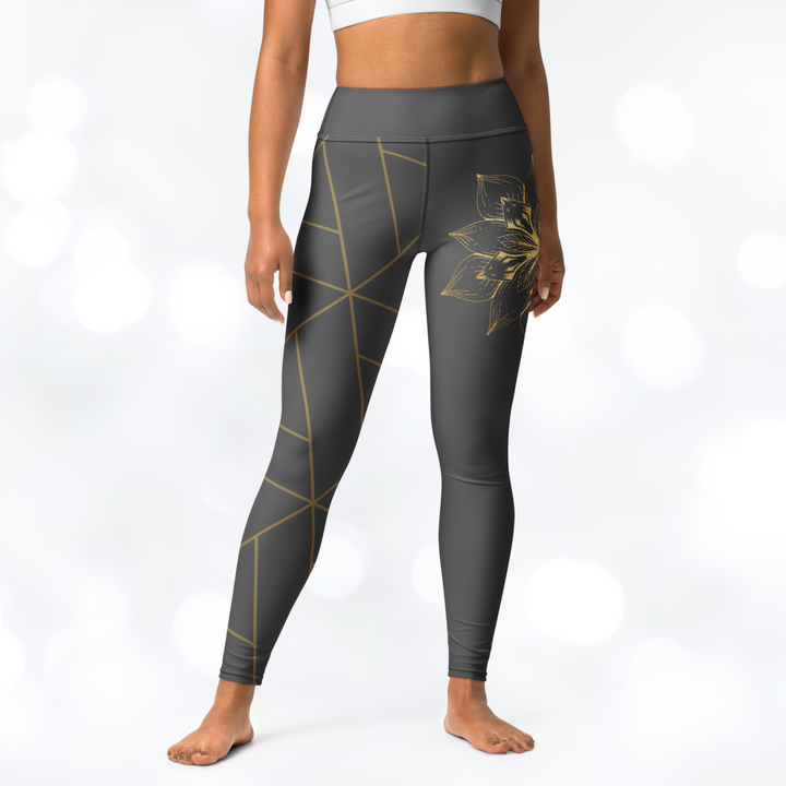 Golden Flower II Yoga Leggings