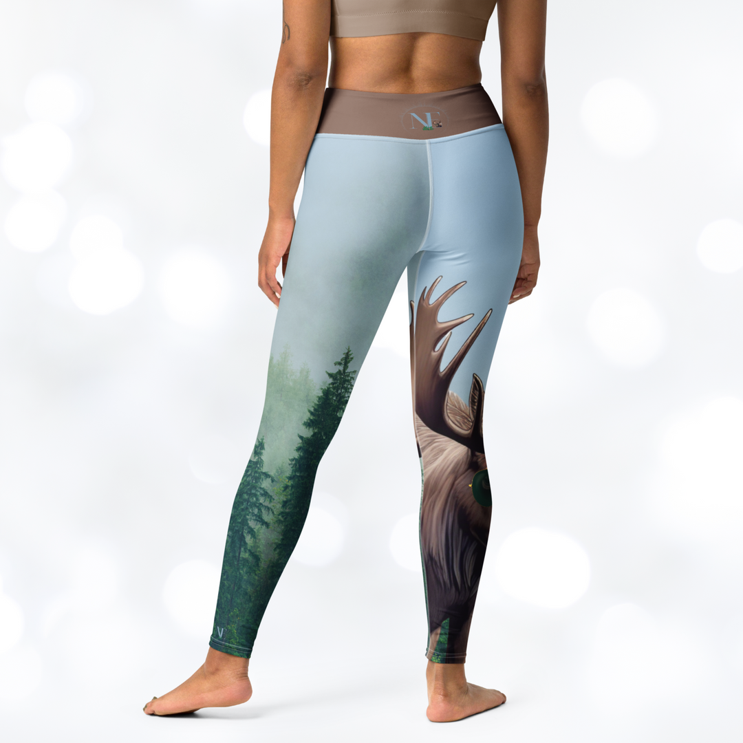 Moose 'Stay Wild' Yoga Leggings