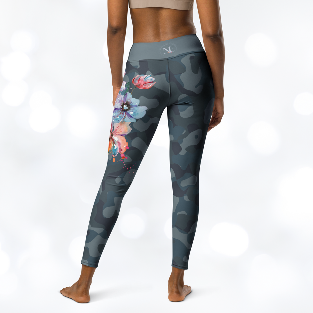 Camouflage Flower Yoga Leggings