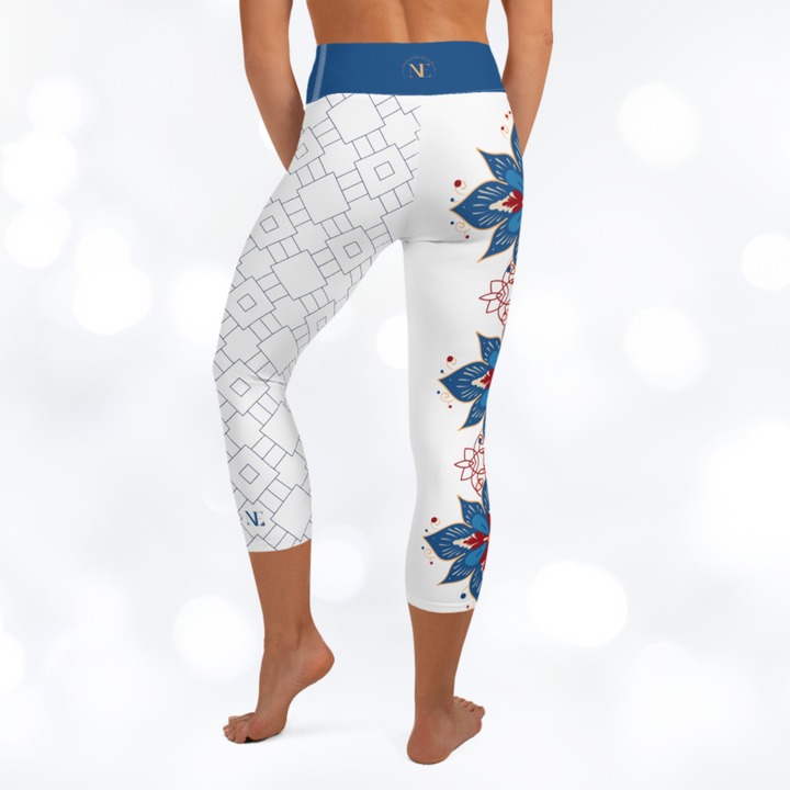 Oriental Yoga Capri Leggings