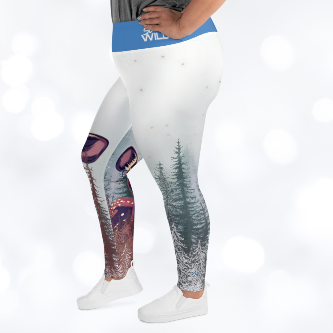 DEER 'STAY WILD' Plus Size Leggings