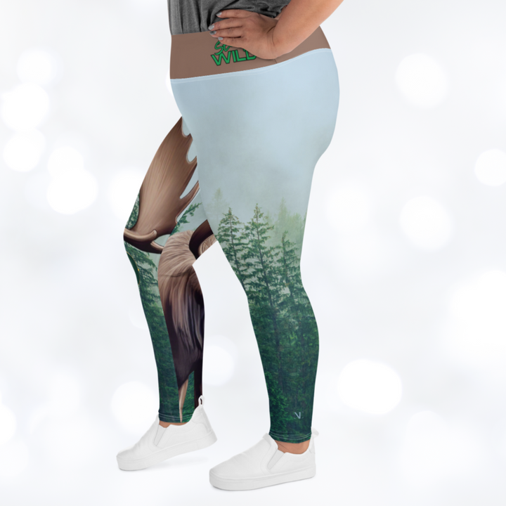 MOOSE 'STAY WILD' Plus Size Leggings