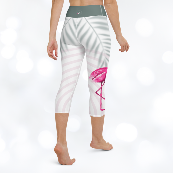 Flamingo Yoga Capri Leggings