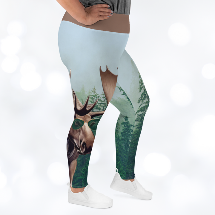 MOOSE 'STAY WILD' Plus Size Leggings