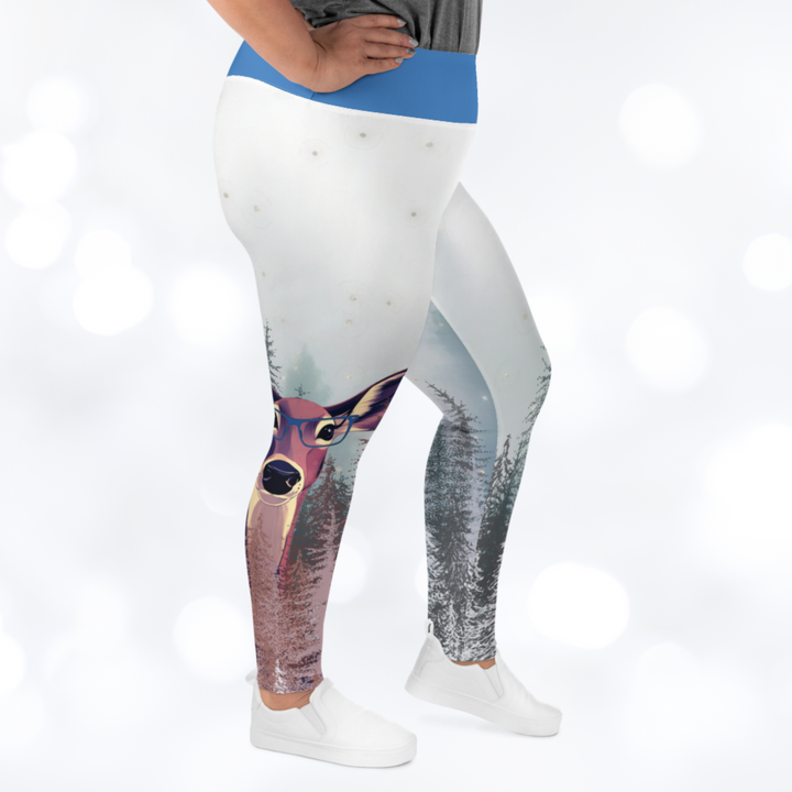 DEER 'STAY WILD' Plus Size Leggings