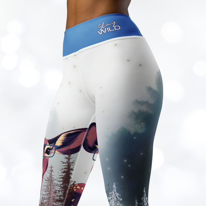 Deer 'Stay Wild' Yoga Leggings