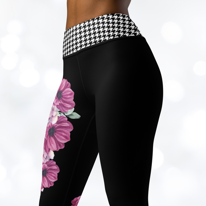 Bloom Houndstooth Yoga Leggings