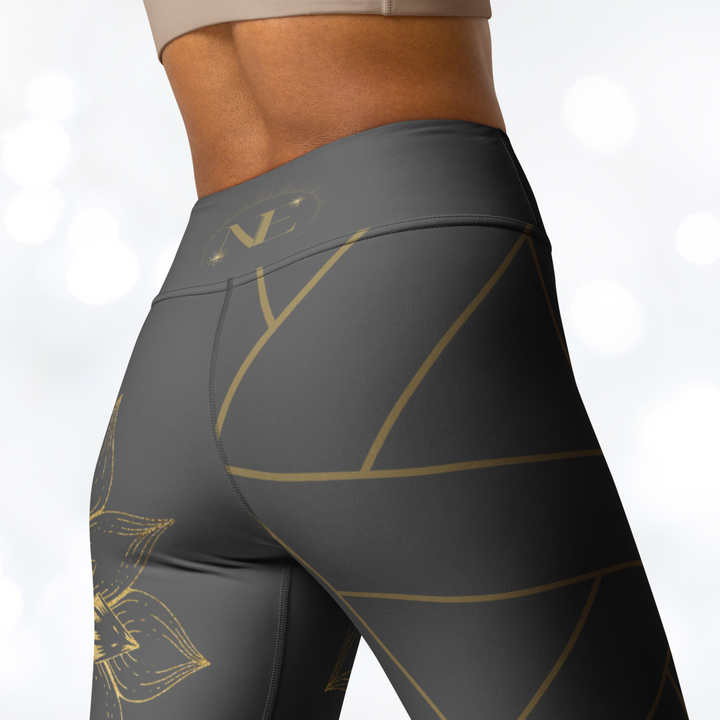 Golden Flower II Yoga Leggings