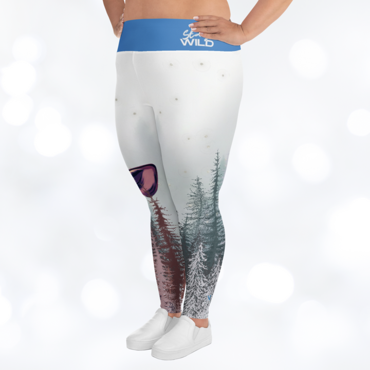 DEER 'STAY WILD' Plus Size Leggings