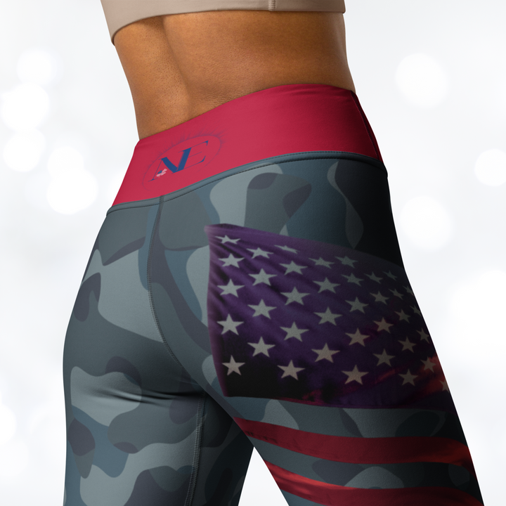 American Flag Camouflage Yoga Leggings