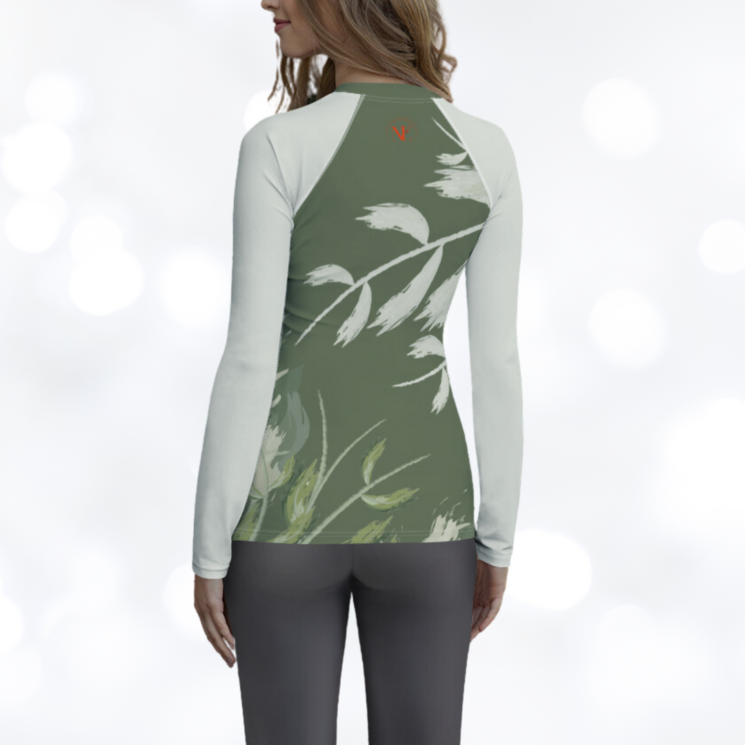 Cardinal green Women's Rash Guard