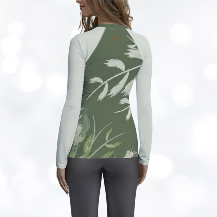 Cardinal green Women's Rash Guard