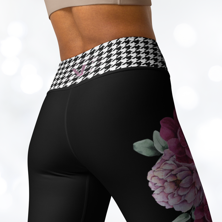 Bloom Houndstooth Yoga Leggings