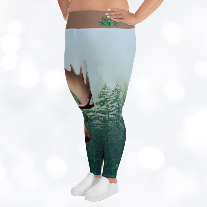 MOOSE 'STAY WILD' Plus Size Leggings