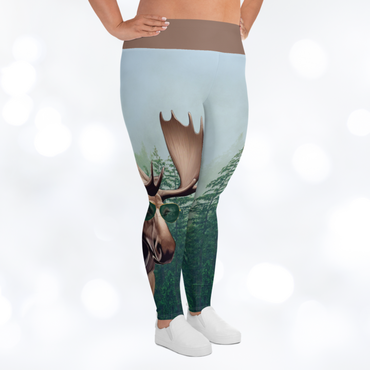 MOOSE 'STAY WILD' Plus Size Leggings