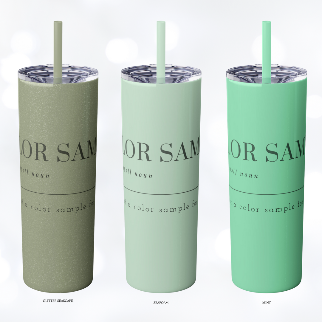 DAD Skinny Tumbler with Straw 20oz