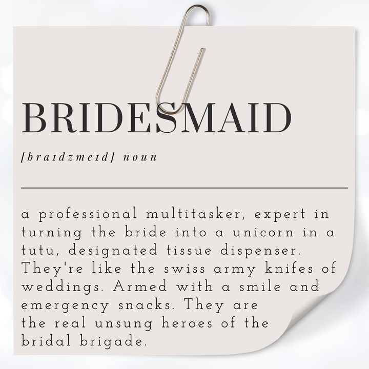 BRIDESMAID Definition Mug