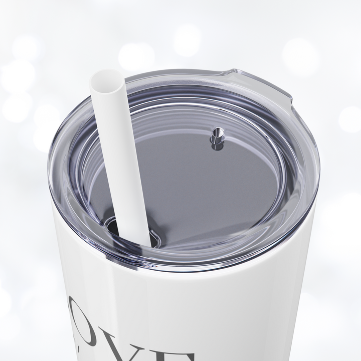 LOVE V2 Skinny Tumbler with Straw 20oz