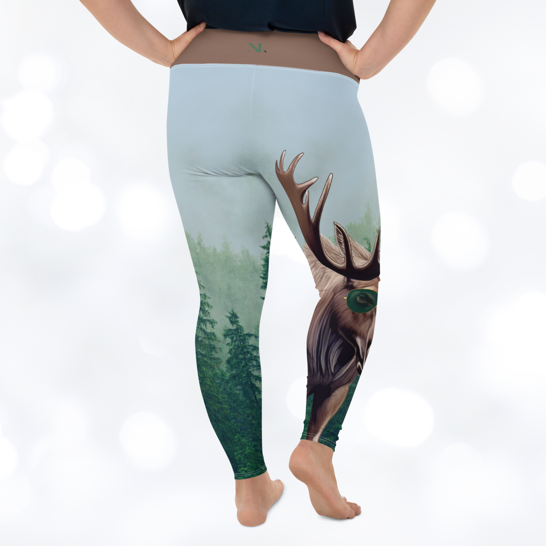 MOOSE 'STAY WILD' Plus Size Leggings