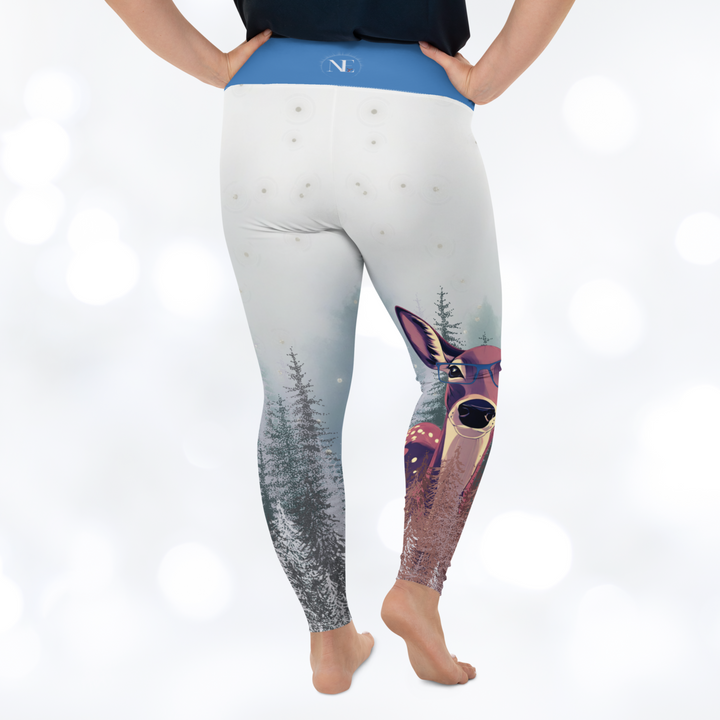 DEER 'STAY WILD' Plus Size Leggings