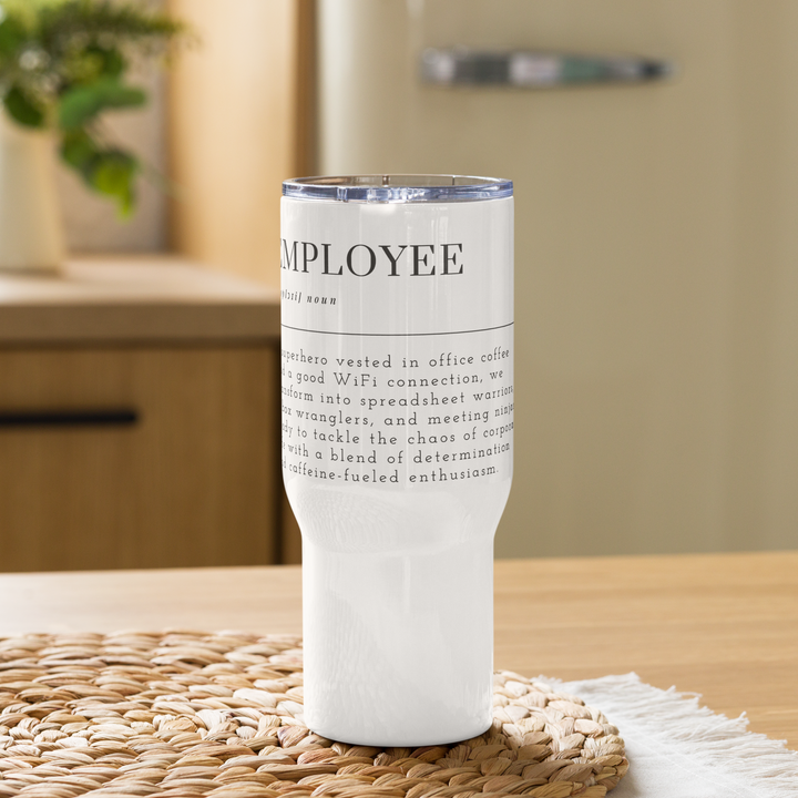 EMPLOYEE Travel mug with a handle