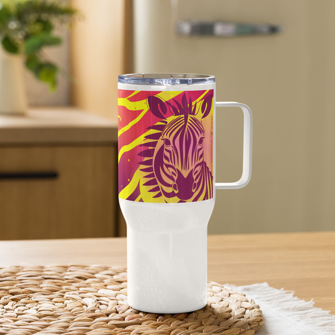 ZEBRA SUMMER Tumbler with handle