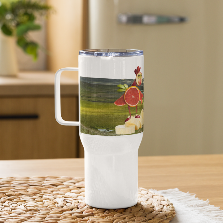 CHICKEN LOVE 'VEGAN' Tumbler with Handle