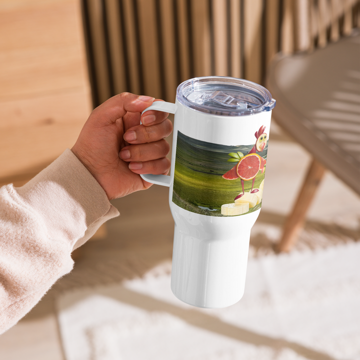 CHICKEN LOVE 'VEGAN' Tumbler with Handle