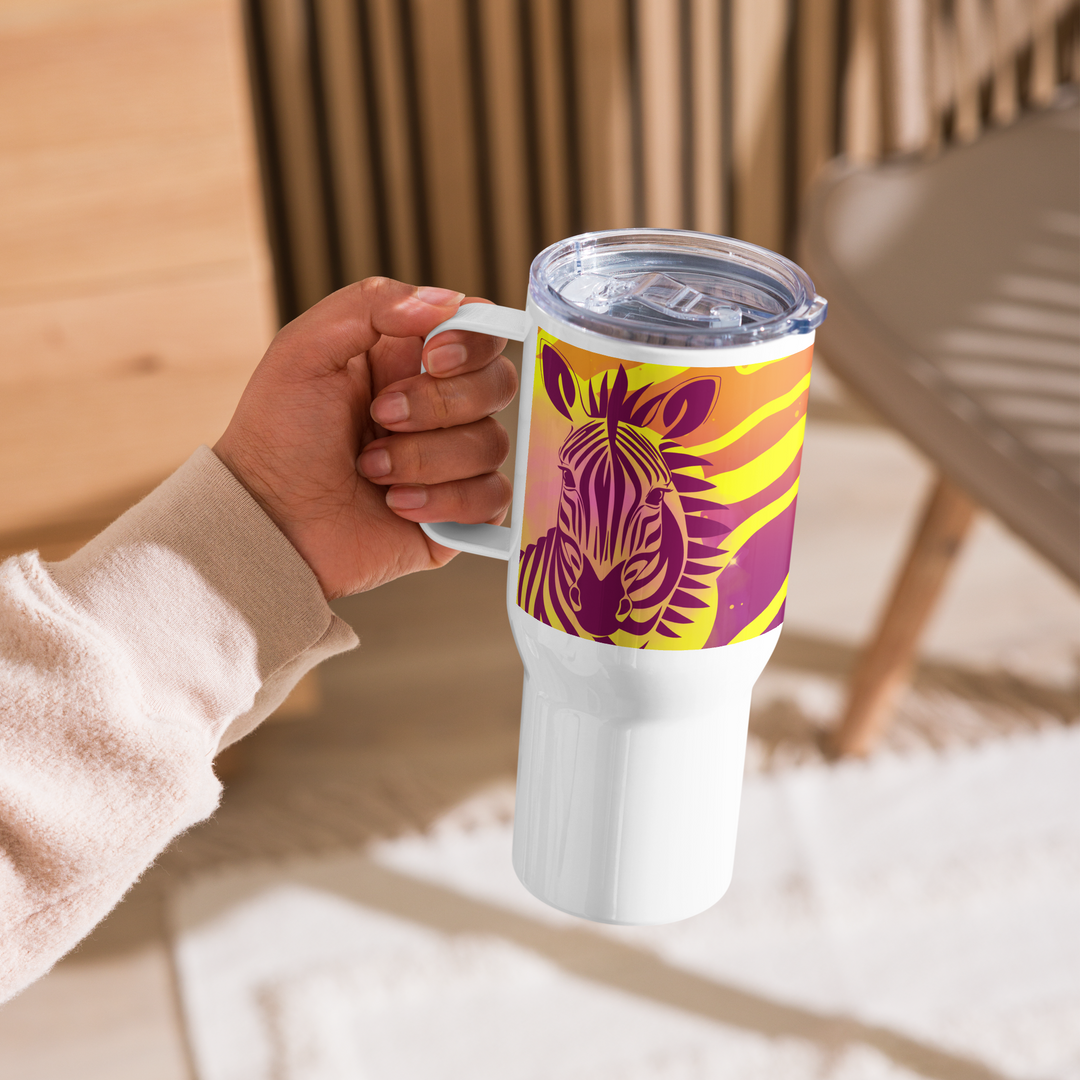 ZEBRA SUMMER Tumbler with handle