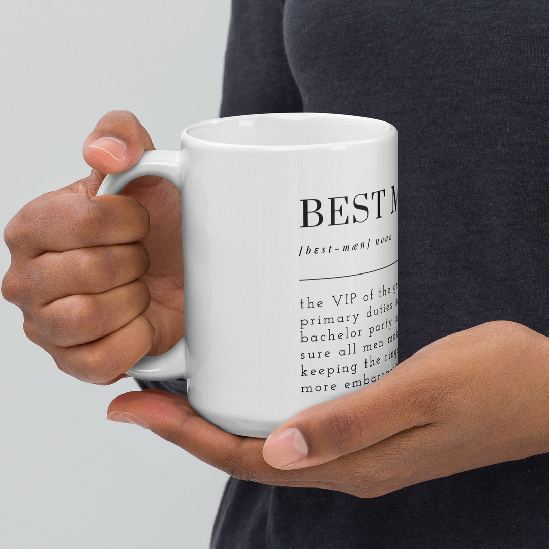 BEST MAN Definition Mug