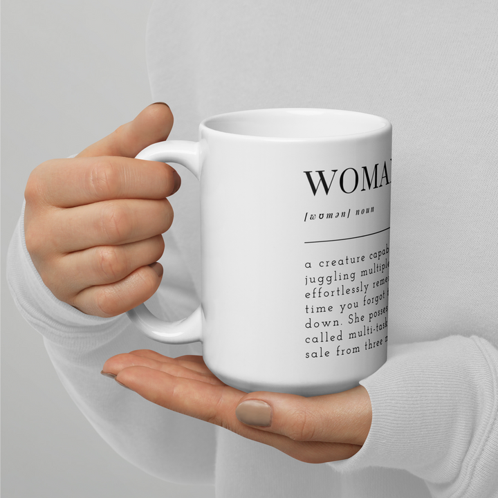 WOMAN Definition Mug